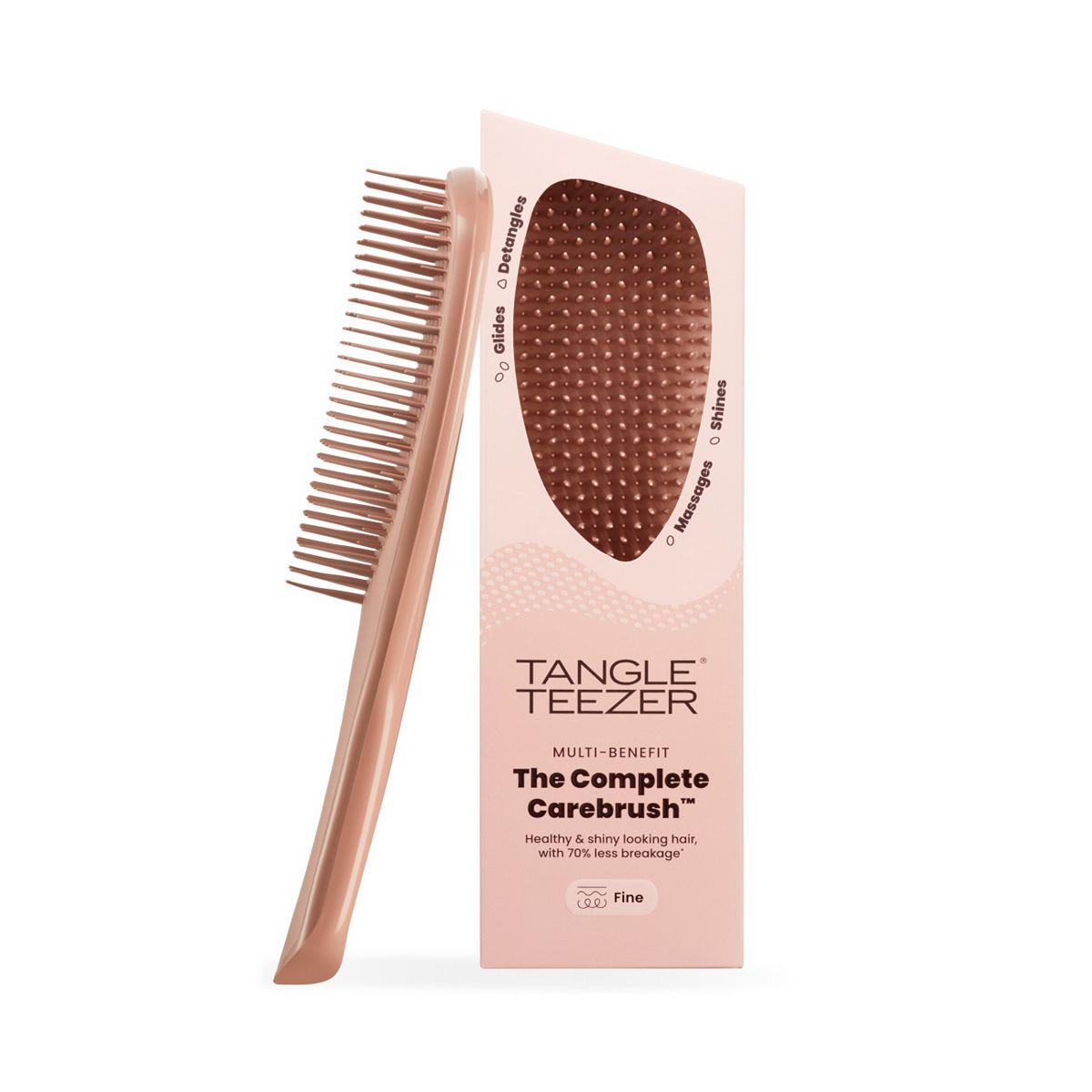Tangle Teezer The Complete Carebrush Fine Glazed Mocha