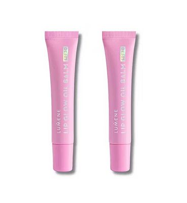 Lumene Lip Glow Oil Balm Duo Marshmallow