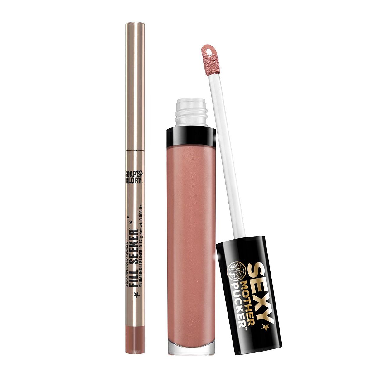 Soap & Glory Sexy Mother Pucker Lip Gloss & Liner Duo Bare Enough