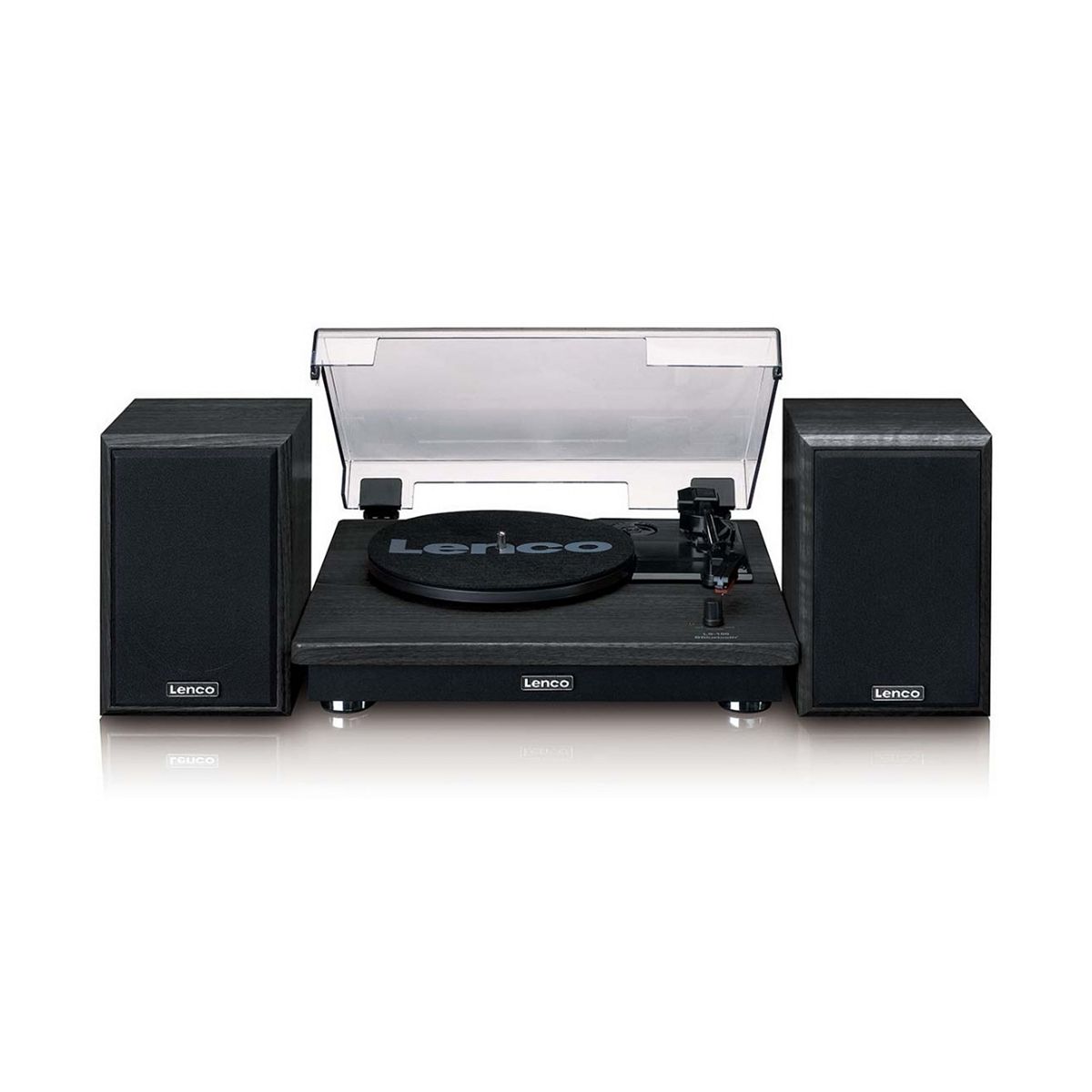 Lenco Ls-100Bk Turntable And Hi Fi Speakers