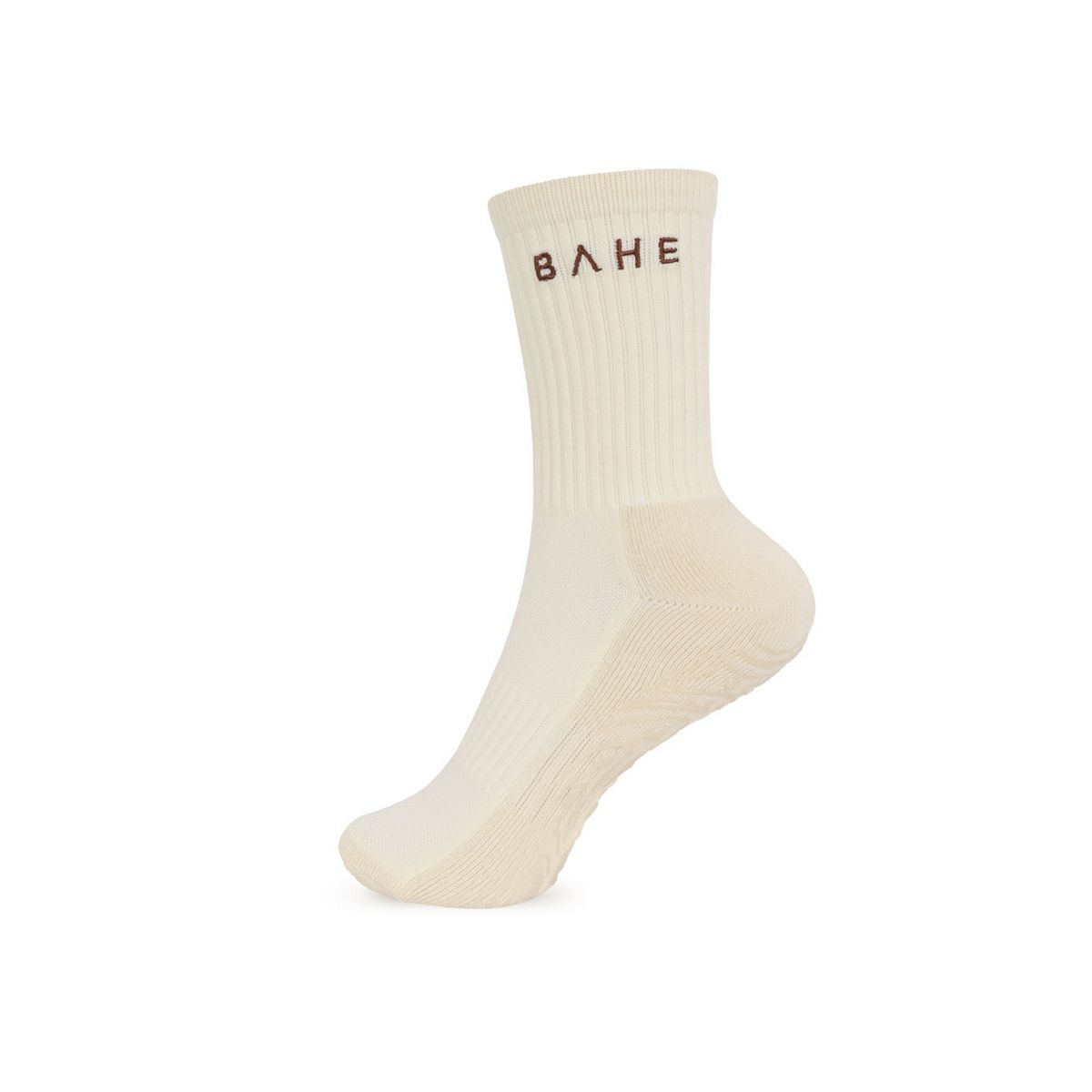 Bahe Studio Grippy Crew Socks Coconut Multicolor