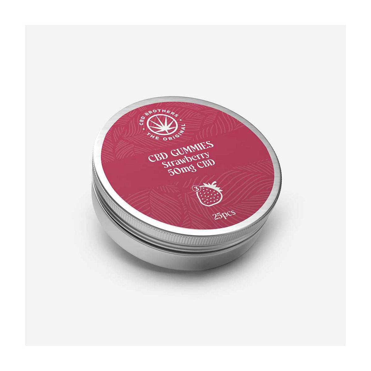 Cbd Brothers Cbd Gummies Strawberry - 25 Gummies, 50Mg