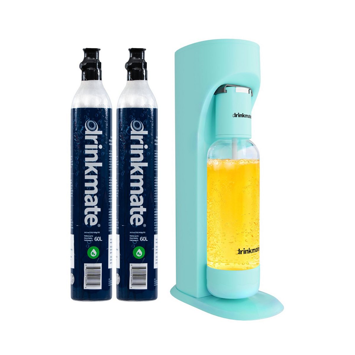  - Drinkmate Omnifizz Sparkling Water Soda Maker With 2X 60L Co2 CylindersArctic Blue - Image 4