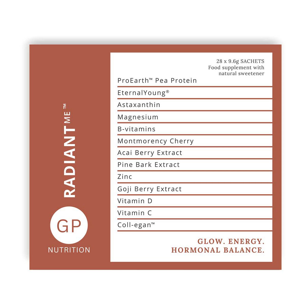 GP Nutrition Radiantme Powder Sachets - 28