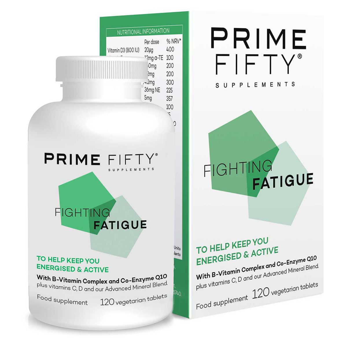 Prime Fifty Fighting Fatigue Tablets - 120