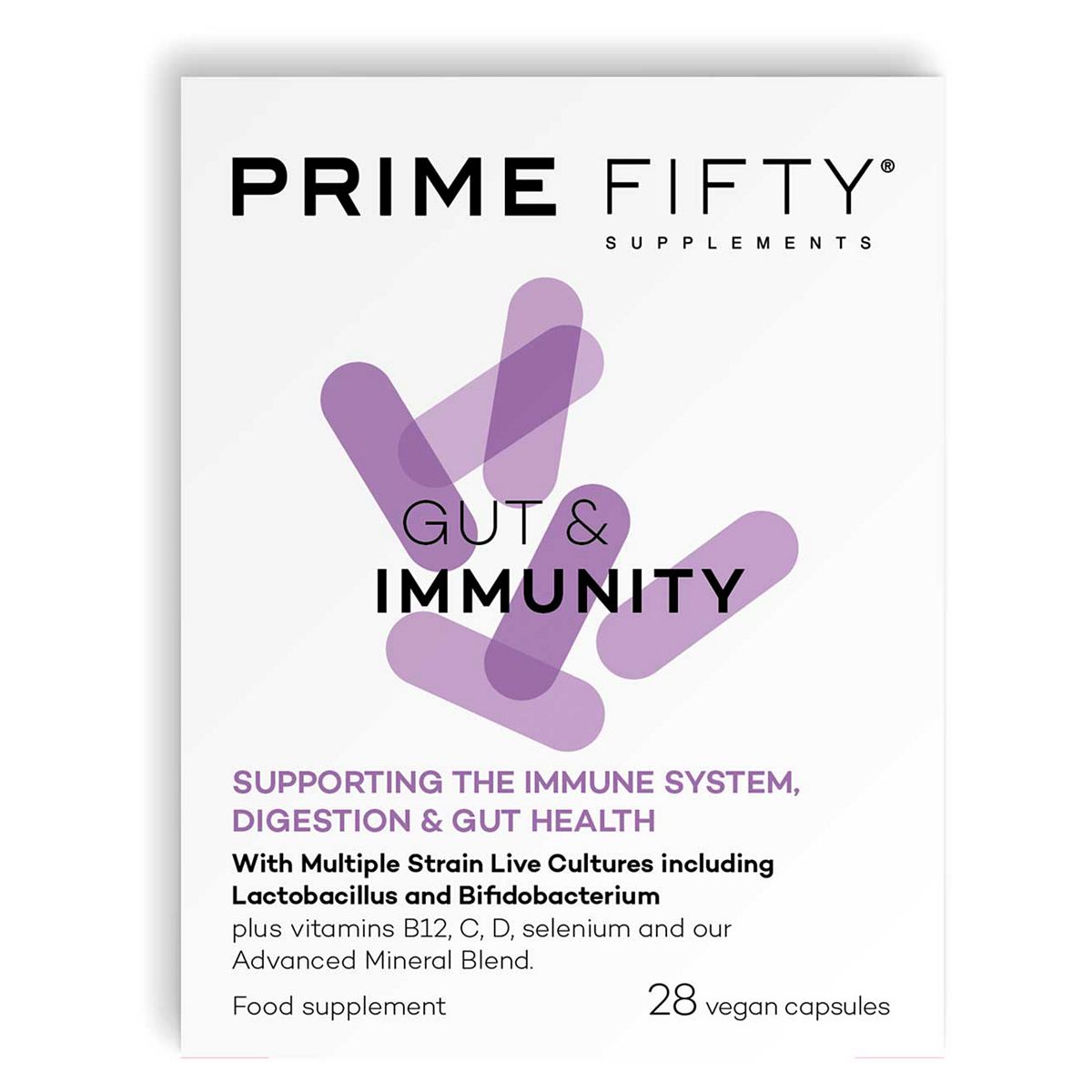 Prime Fifty Gut & Immunity Caspules - 28 Capsules