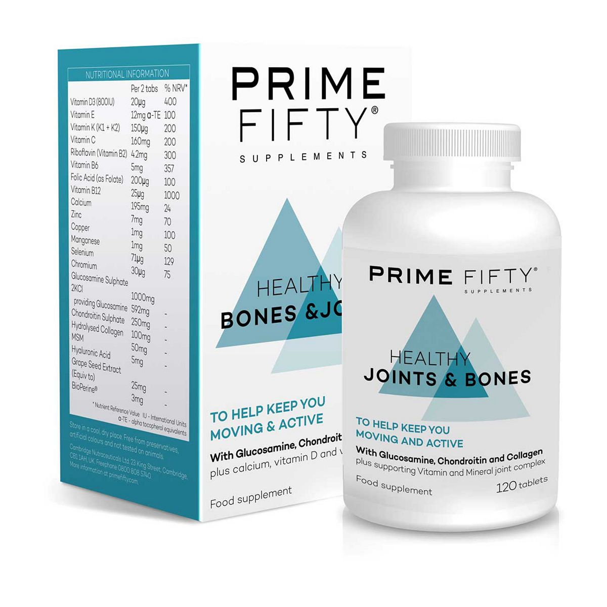 Prime Fifty Healthy Joints & Bones Tablets - 120