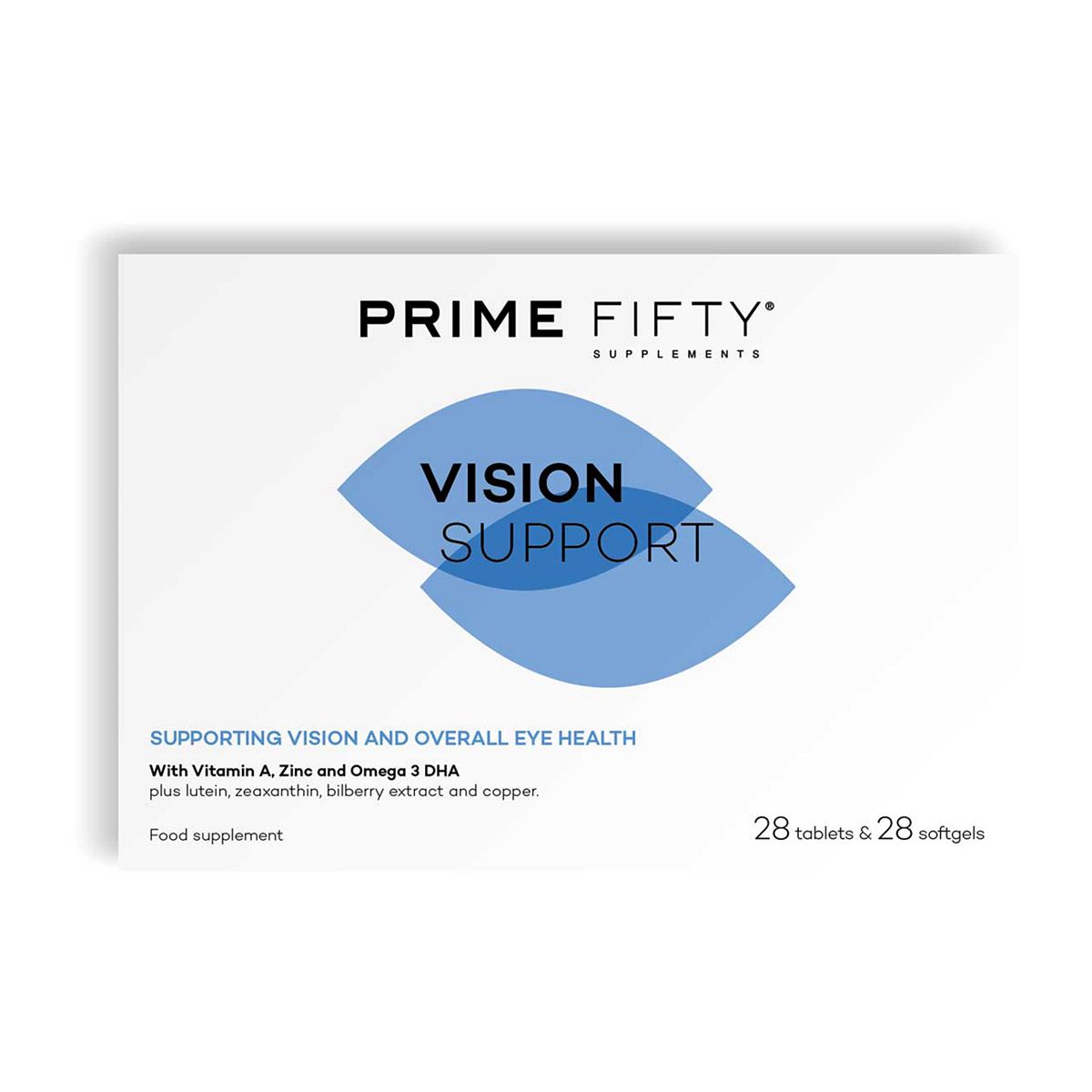 Prime Fifty Vision Support Softgels & Caspules - 28 Capsules