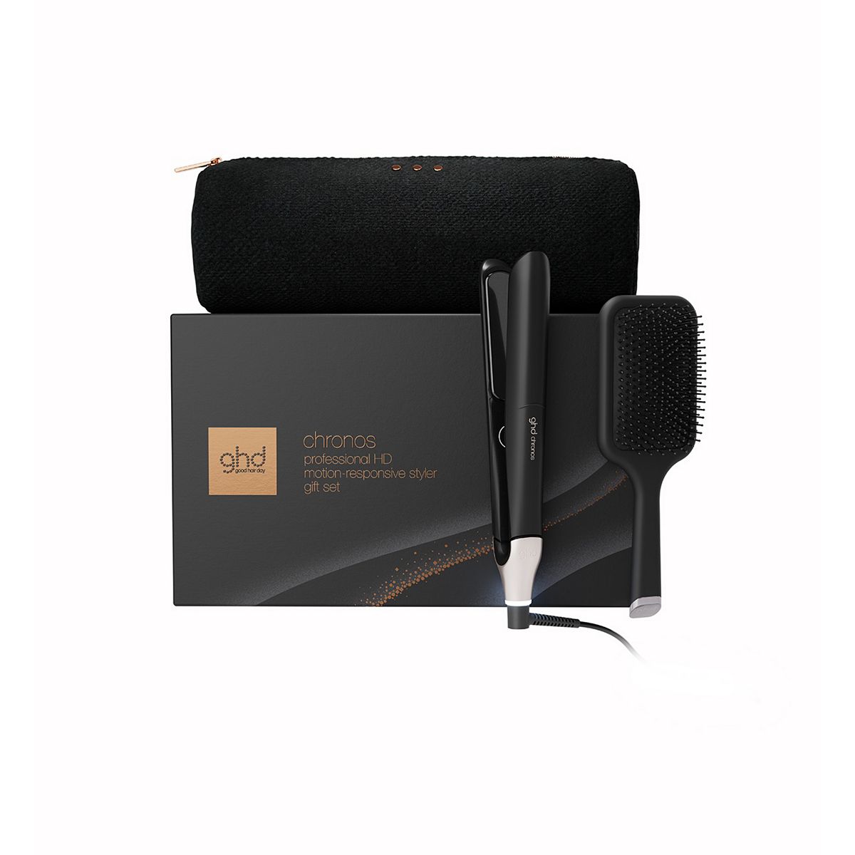 GHD GHD Chronos Hair Straightener Festive Gift Set In Black – Image 2