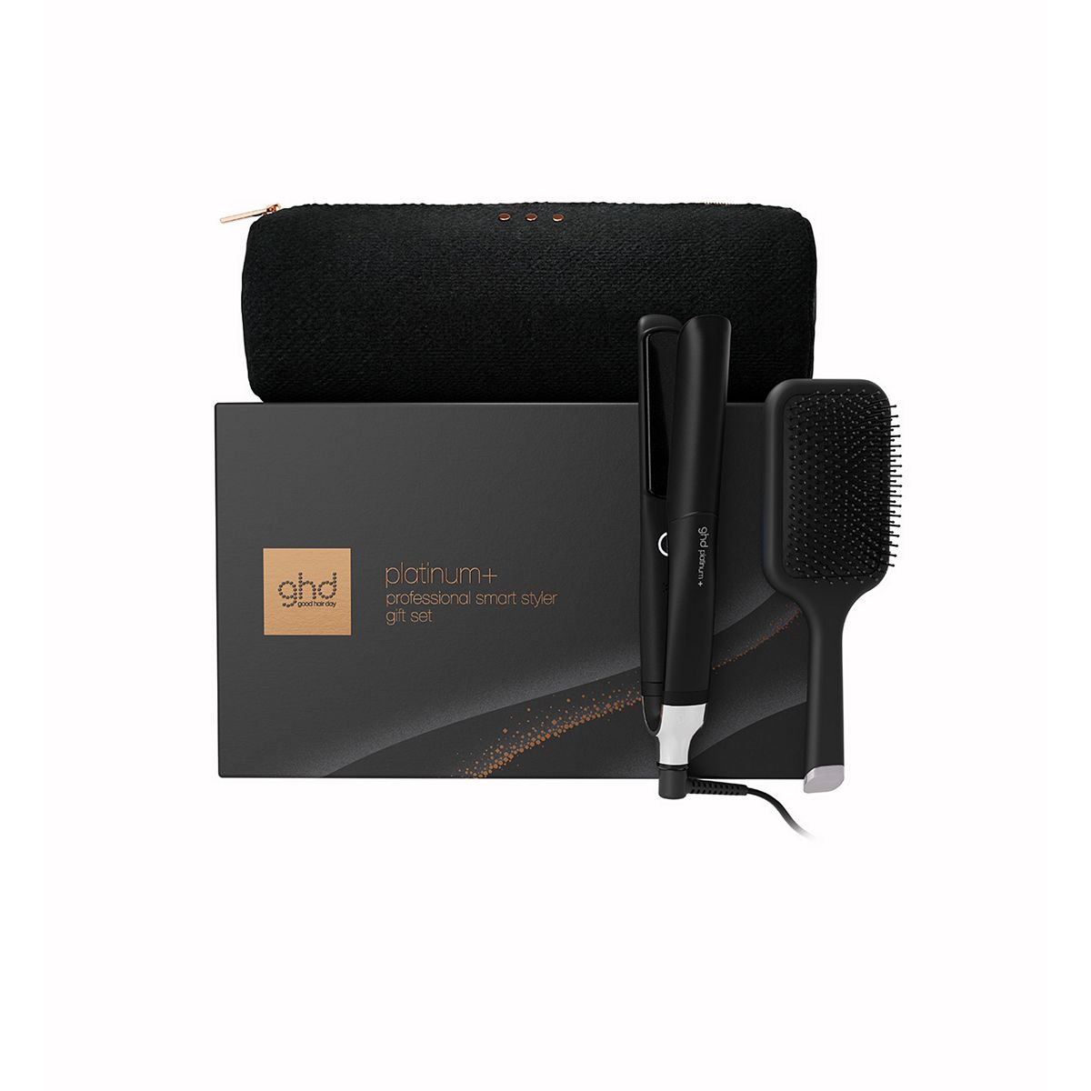 GHD GHD Platinum+ Hair Straightener Festive Gift Set In Black – Image 2