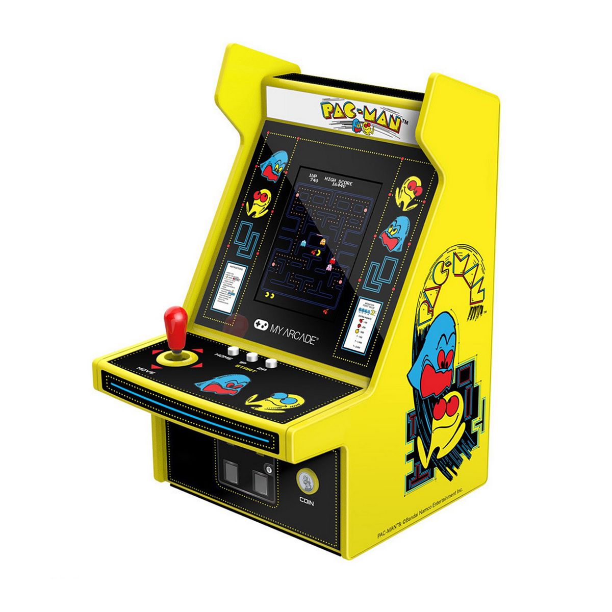 My Arcade Pac-Man Micro Portable Retro Arcade With 2.75" Colour Screen, Yellow - Image 8