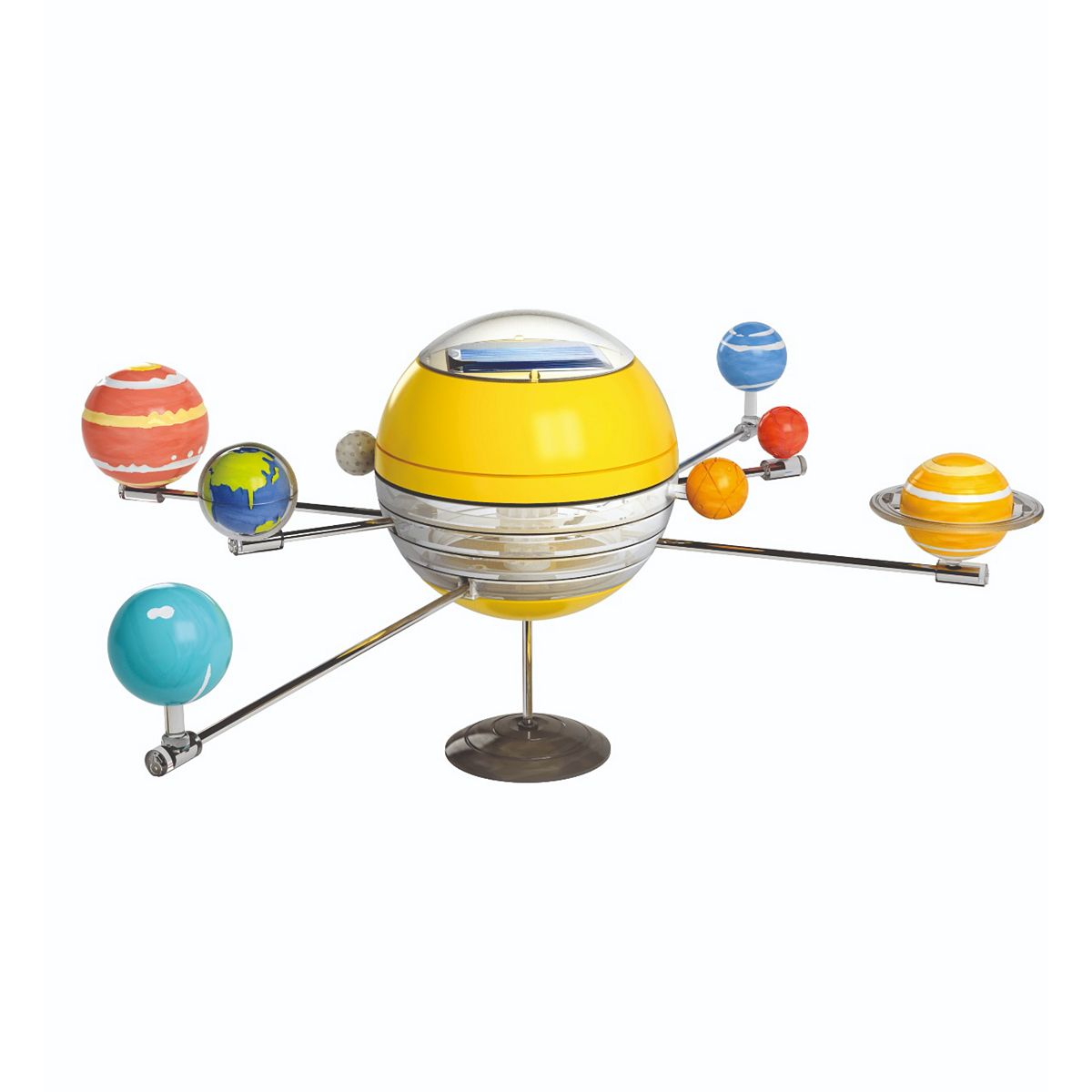 Construct & Create Solar-Powered Rotating Planets Model Kit for Children, Build and Paint STEM Science Project with Plastic and Acrylic Components - Image 5