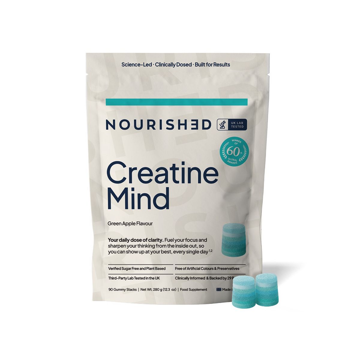 Nourished Creatine Mind 90 Gummies