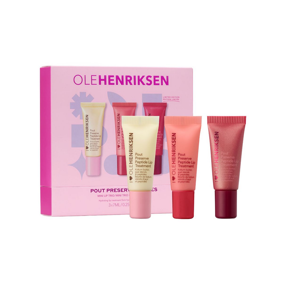 Ole Henriksen Pout Preserve Mini Hydrating Peptide Lip Trio