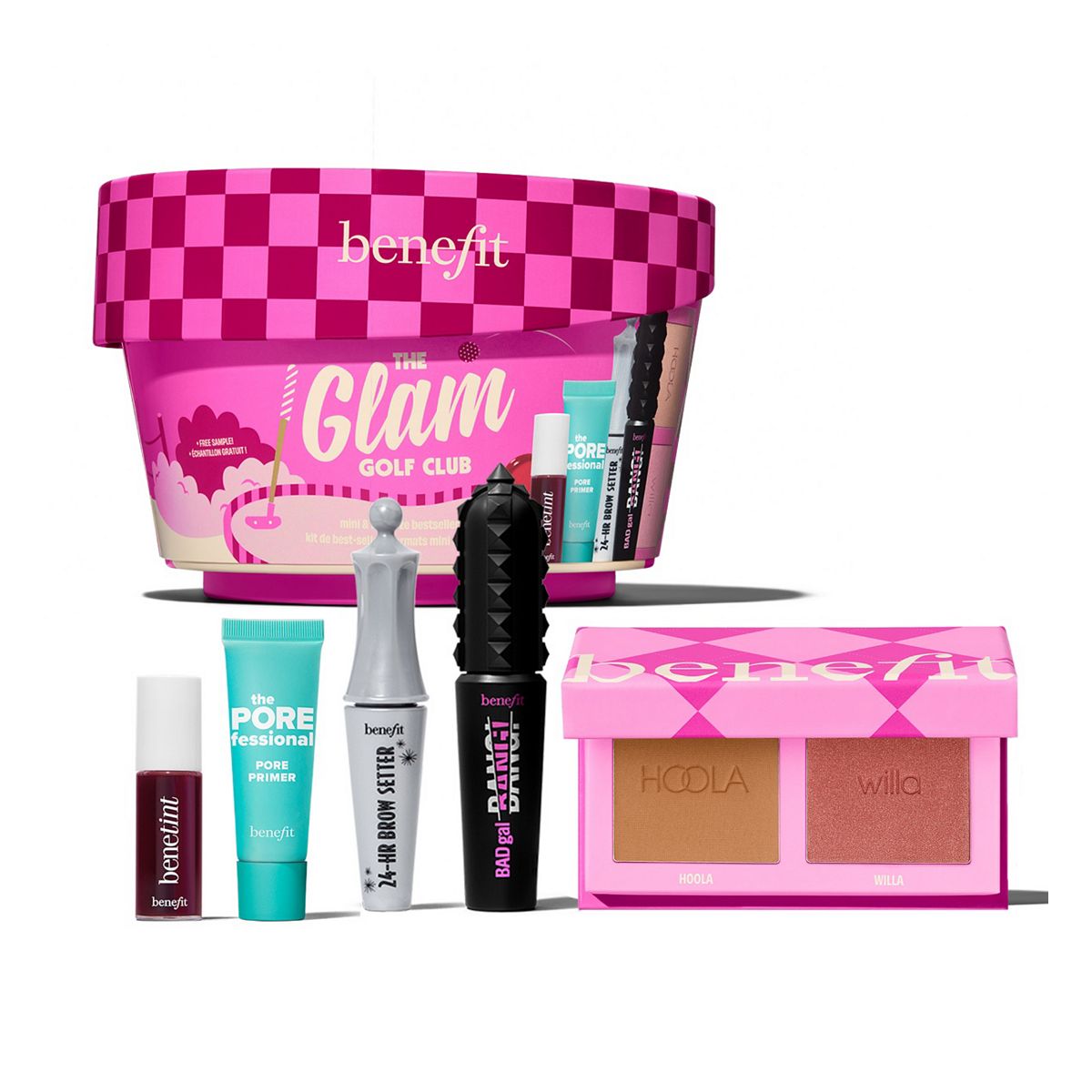 Benefit The Glam Golf Club Bestsellers 6-Piece Full Face Makeup Gift Set