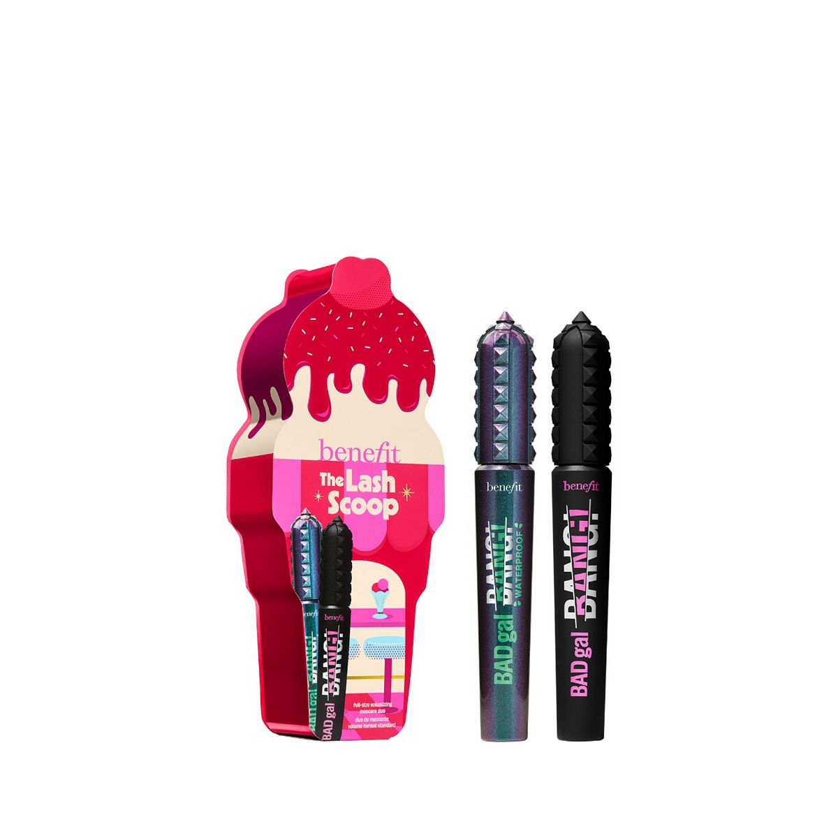 Benefit The Lash Scoop Badgal Bang Black & Waterproof Mascara Duo Gift Set