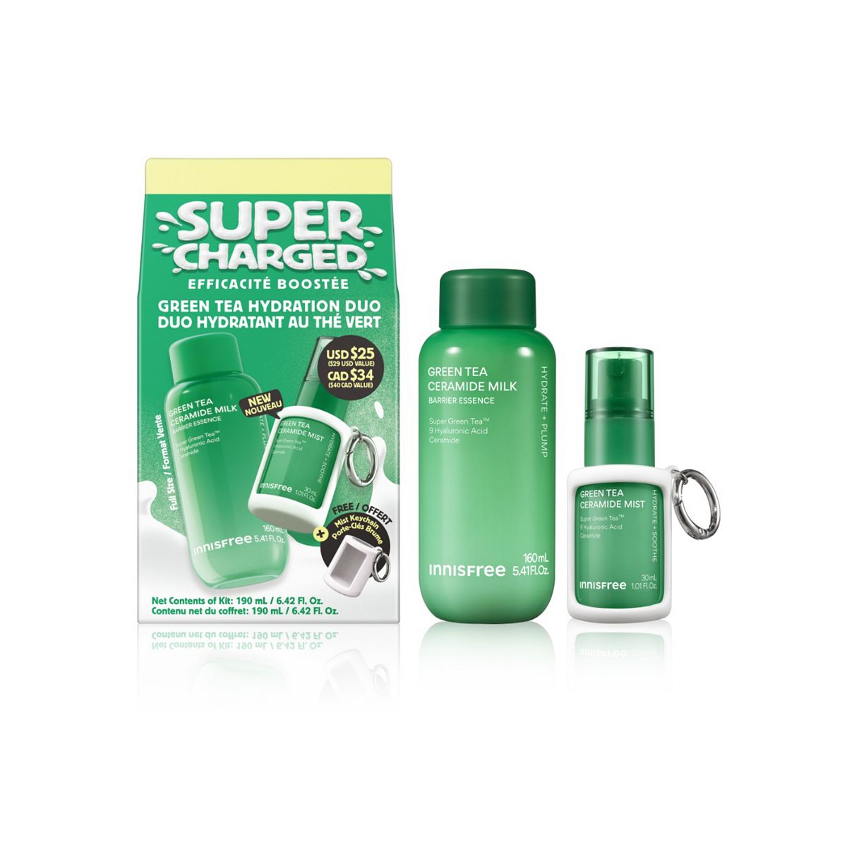 Innisfree Supercharged Green Tea Hydration Duo