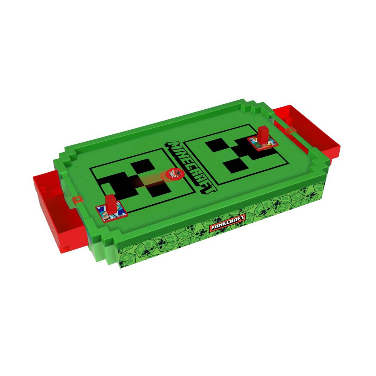 Menkind Unisex Bright Green Minecraft Arcade Air Hockey Tabletop Game In - Image 5