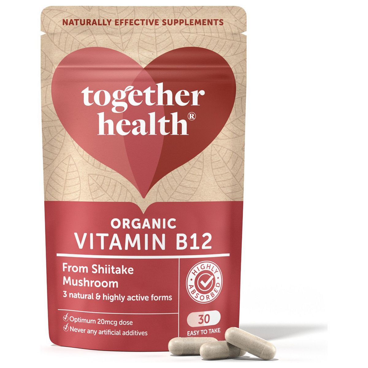 Together Health Mushroom Vitamin B12 30 Capsules