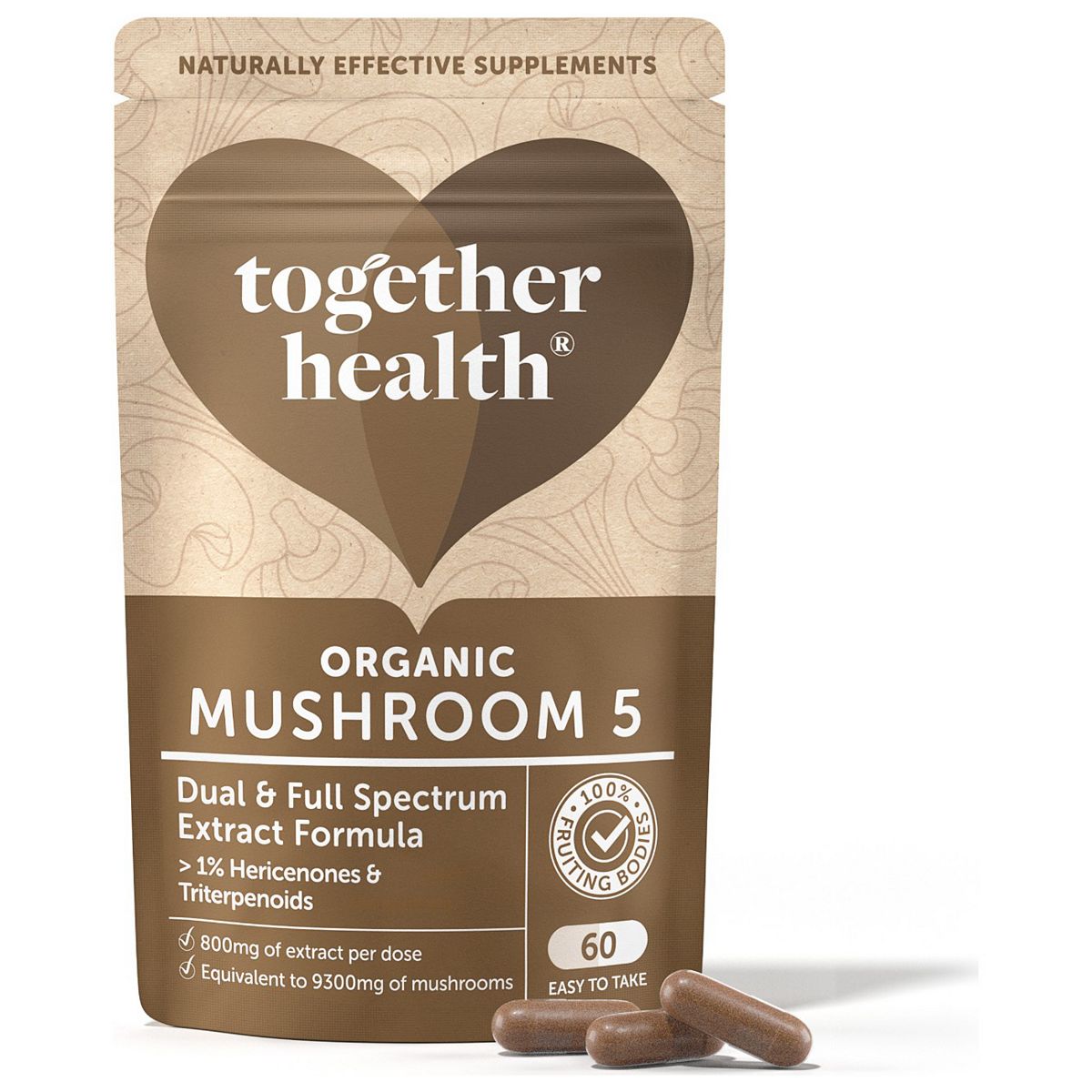 Together Health Organic 5 Mushroom Blend 60 Capsules