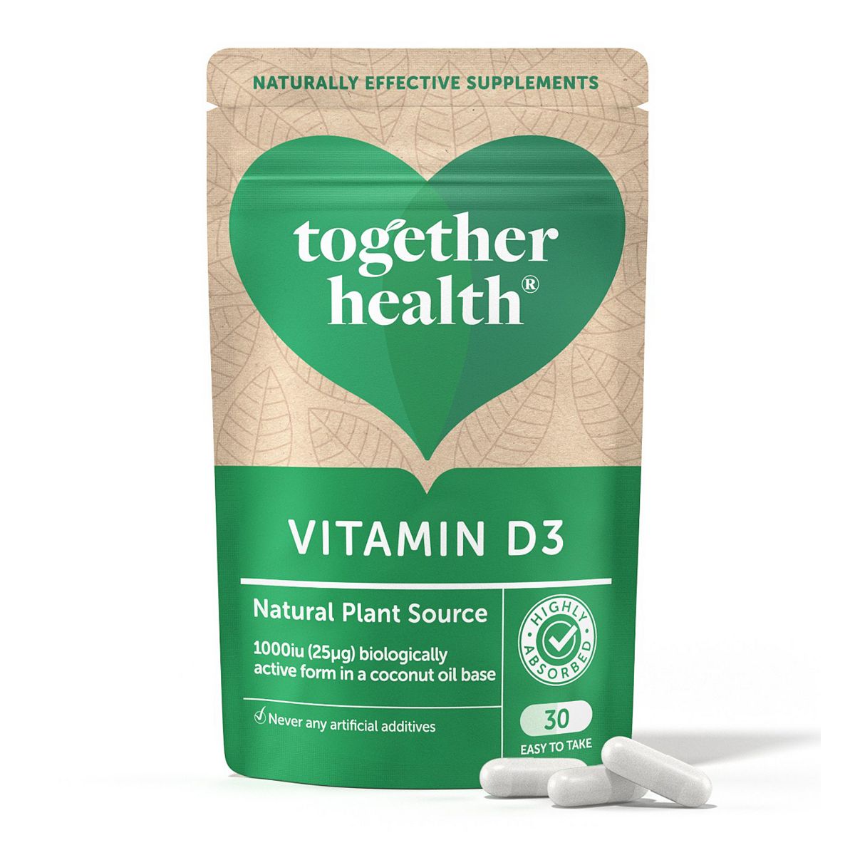 Together Health Vegan Vitamin D3 30 Capsules