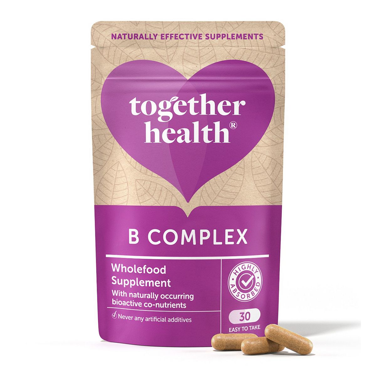 Together Health Wholefood B-Vitamin Complex 30 Capsules