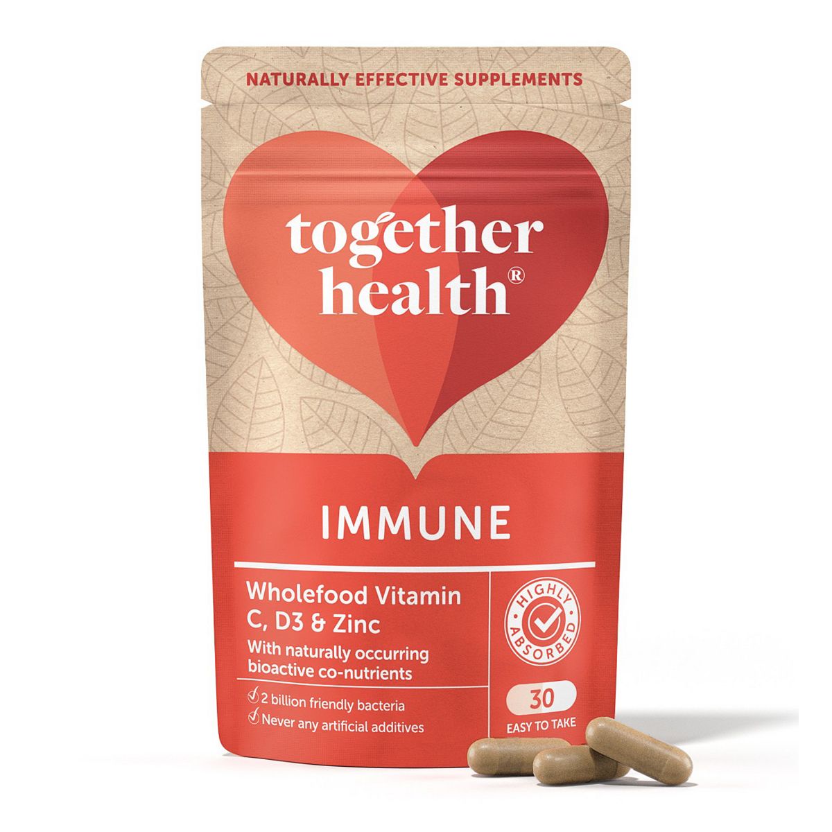 Together Health Wholefood Immune Support 30 Capsules