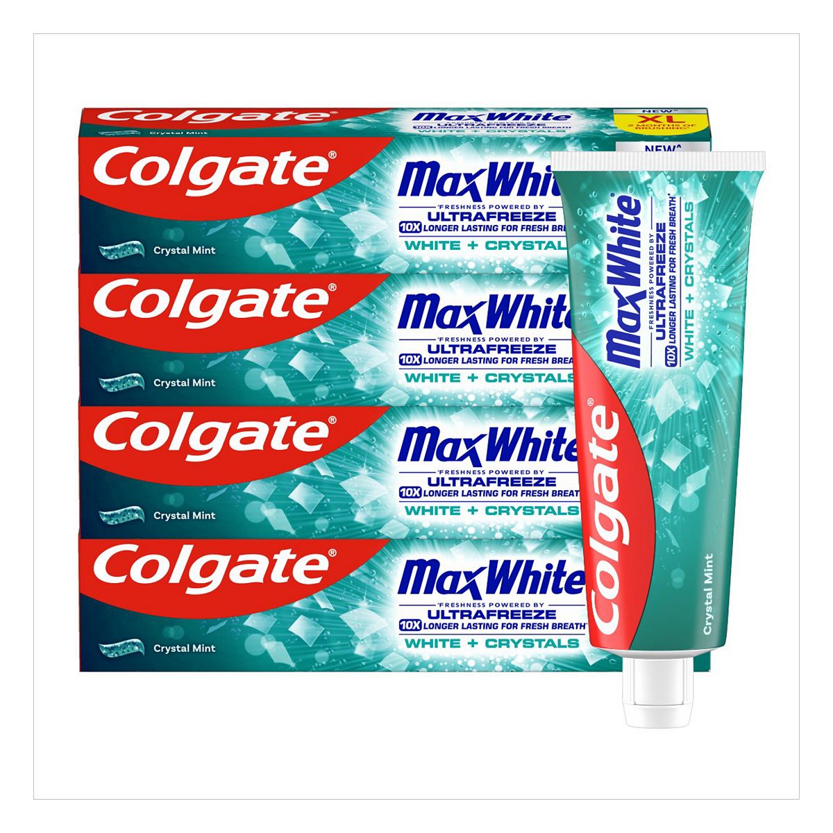 Colgate Max White Crystals Whitening Toothpaste Bundle
