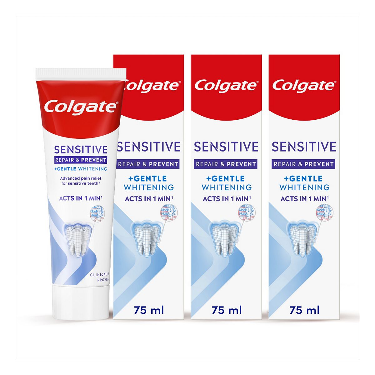 Colgate Sensitive Repair Prevention Whitening Toothpaste Bundle