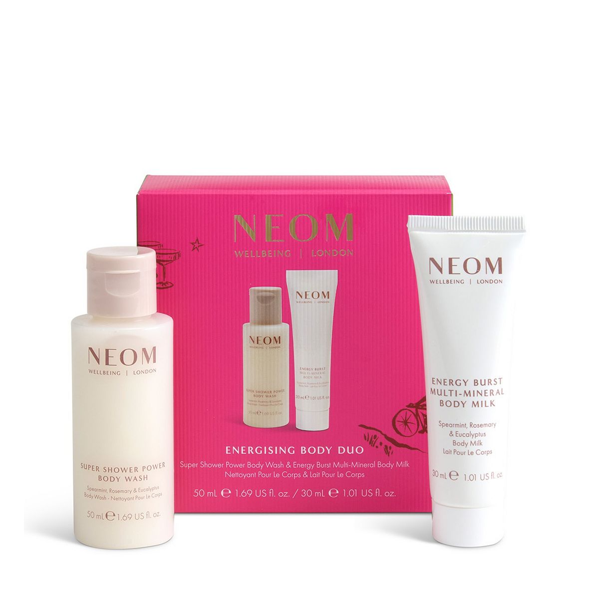 Neom Wellbeing Energising Body Duo