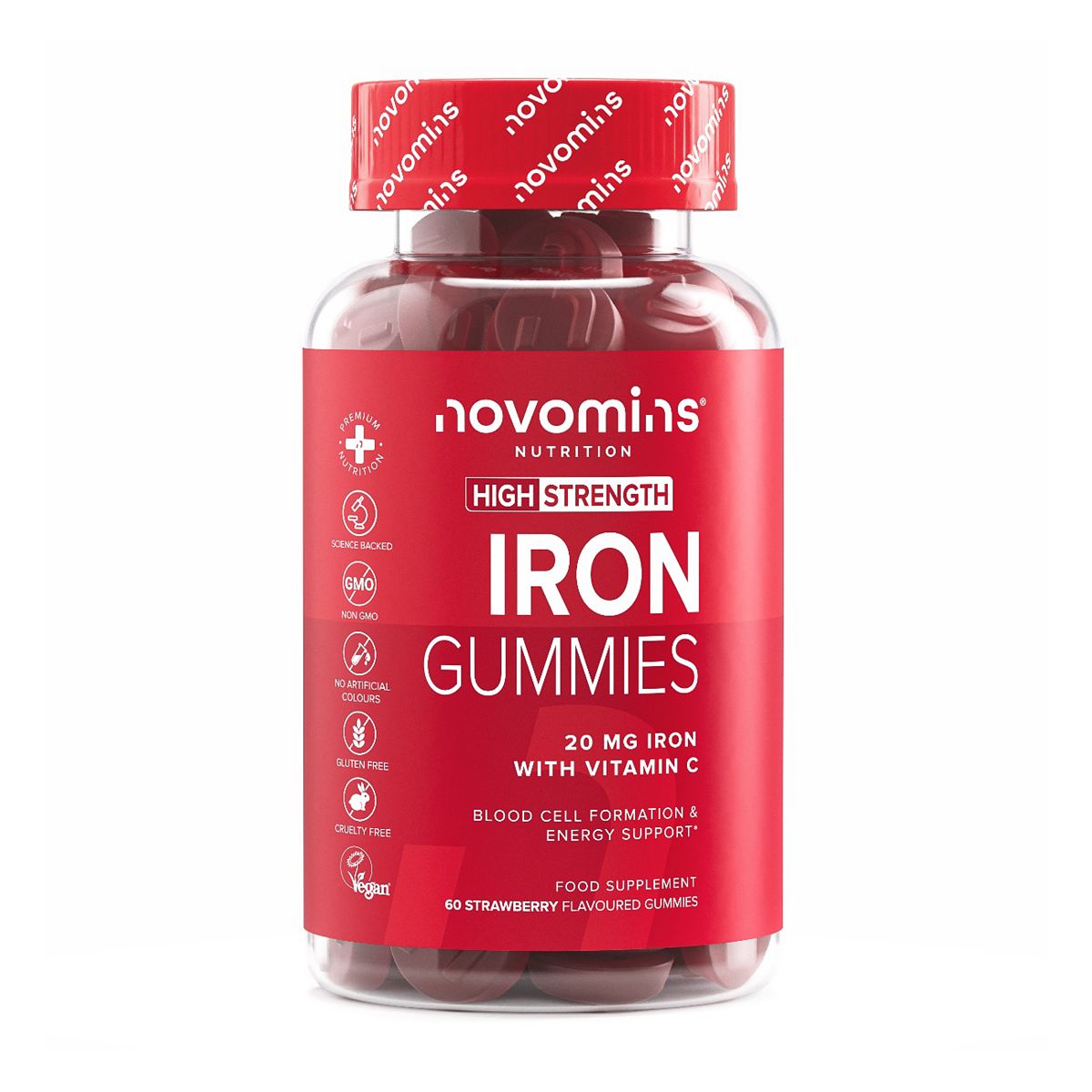 Novomins Iron 60 Gummies