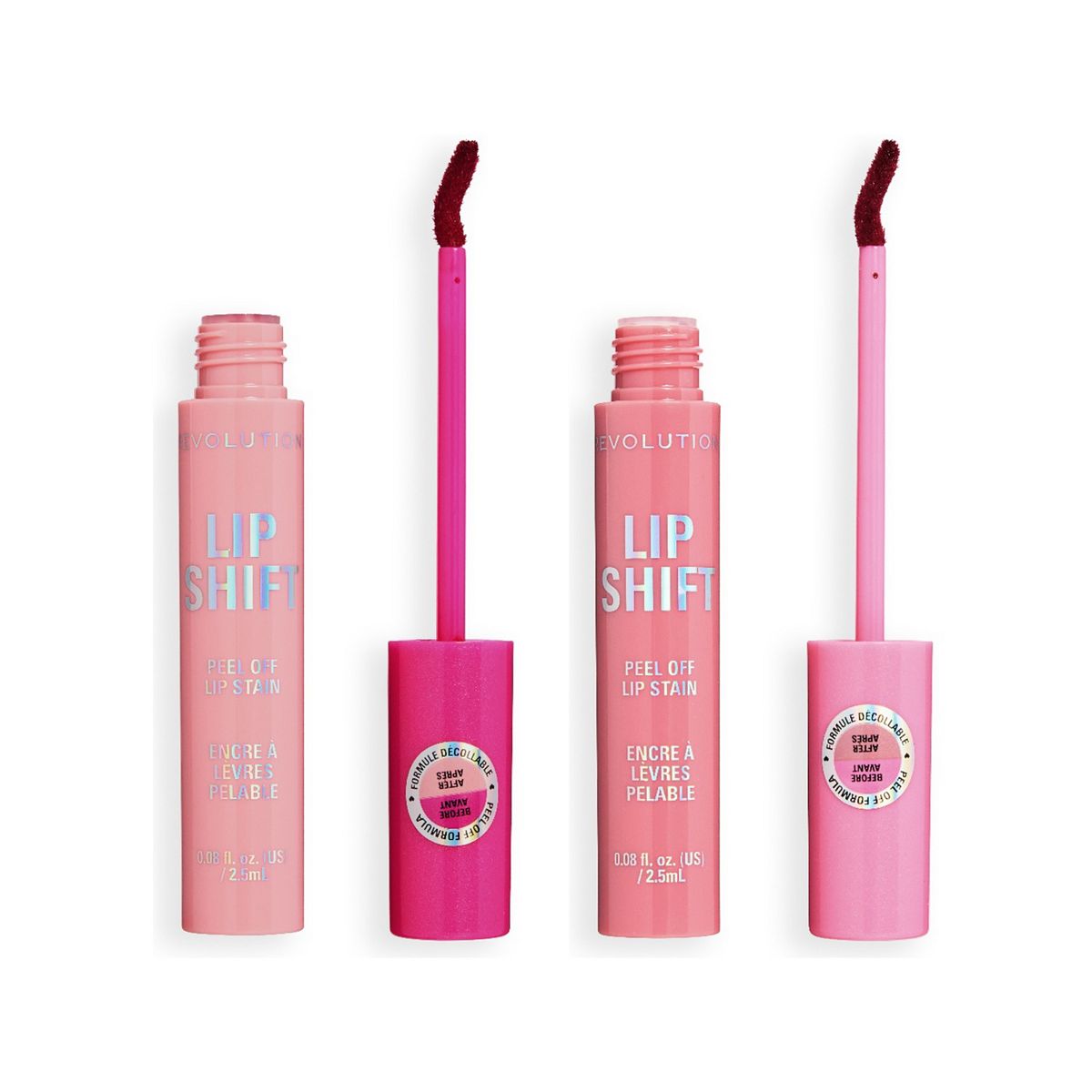 Revolution Beauty Revolution Lip Shift Stain Duo Pink Rose