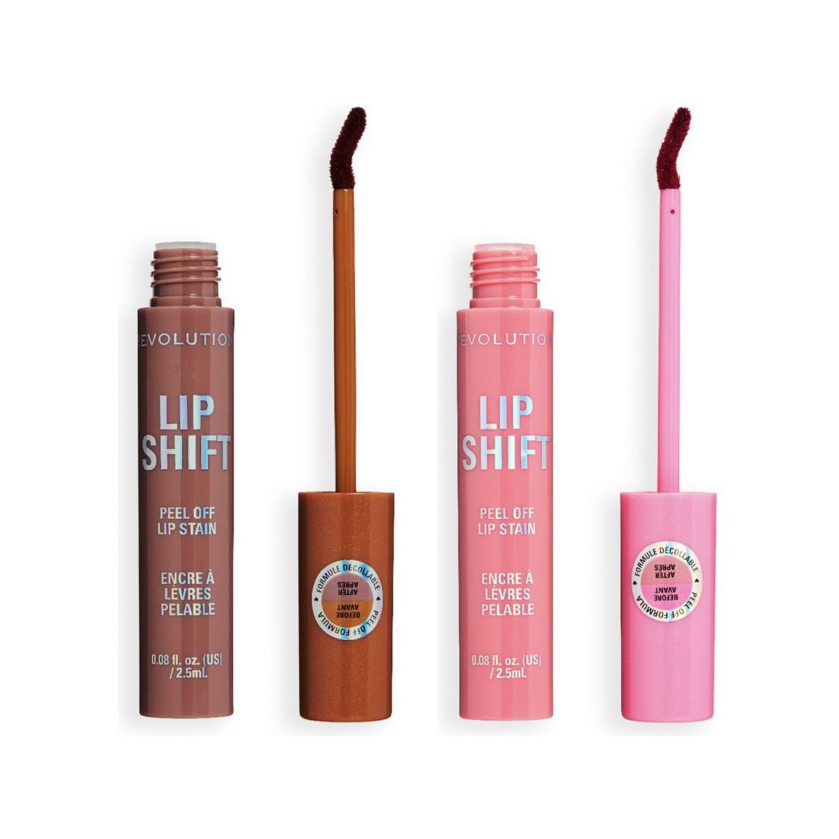 Revolution Beauty Revolution Lip Shift Stain Duo Nude Rose