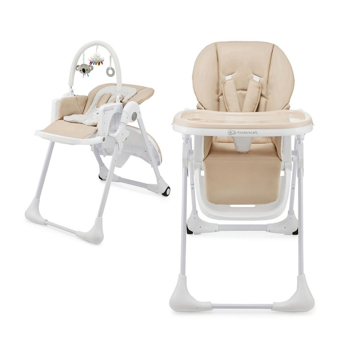 Kinderkraft Tummie High Chair Beige