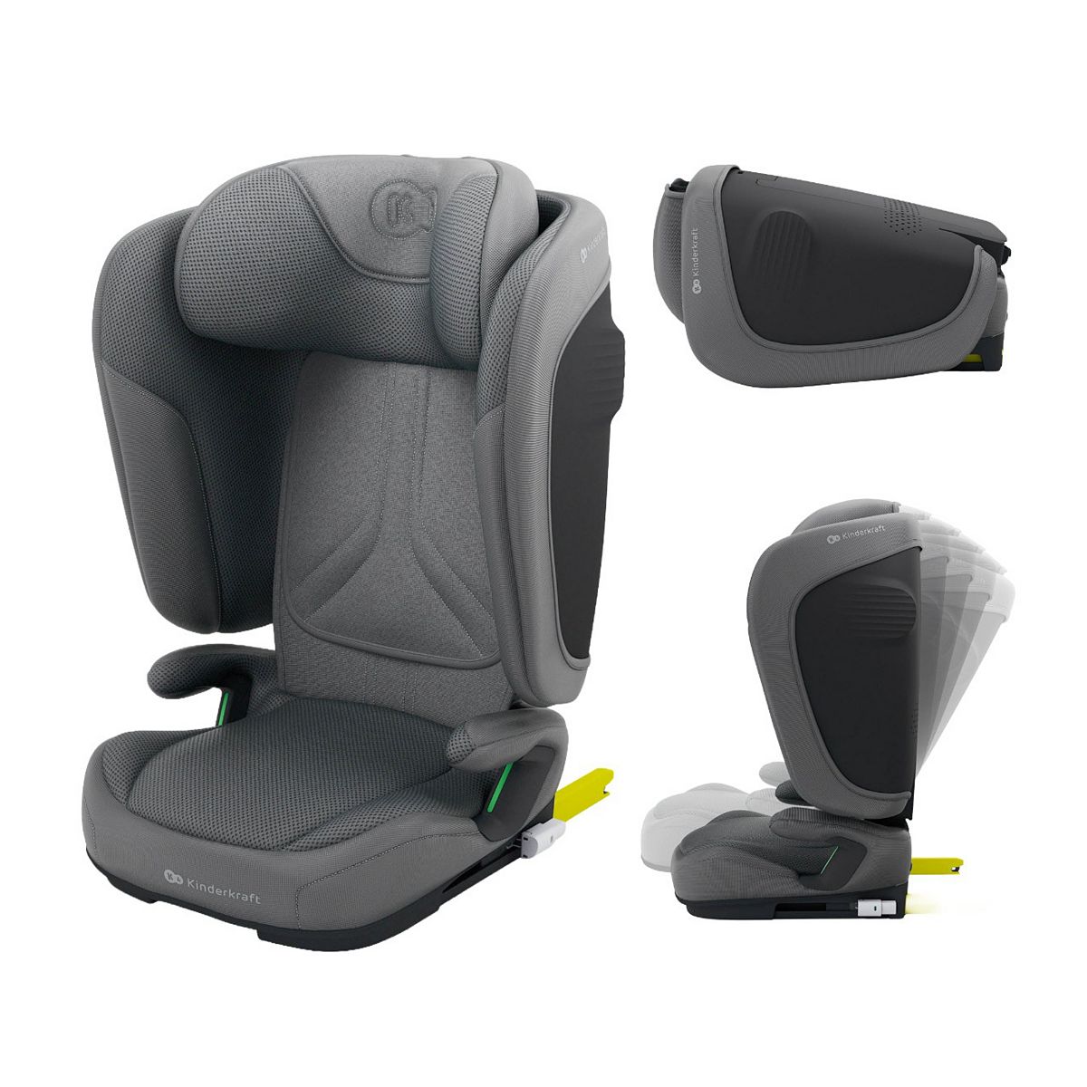 Kinderkraft Unity 2 Isize Car Seat 100 To 150Cm Grey