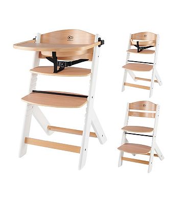 Kinderkraft Wooden High Chair Enock Natural White