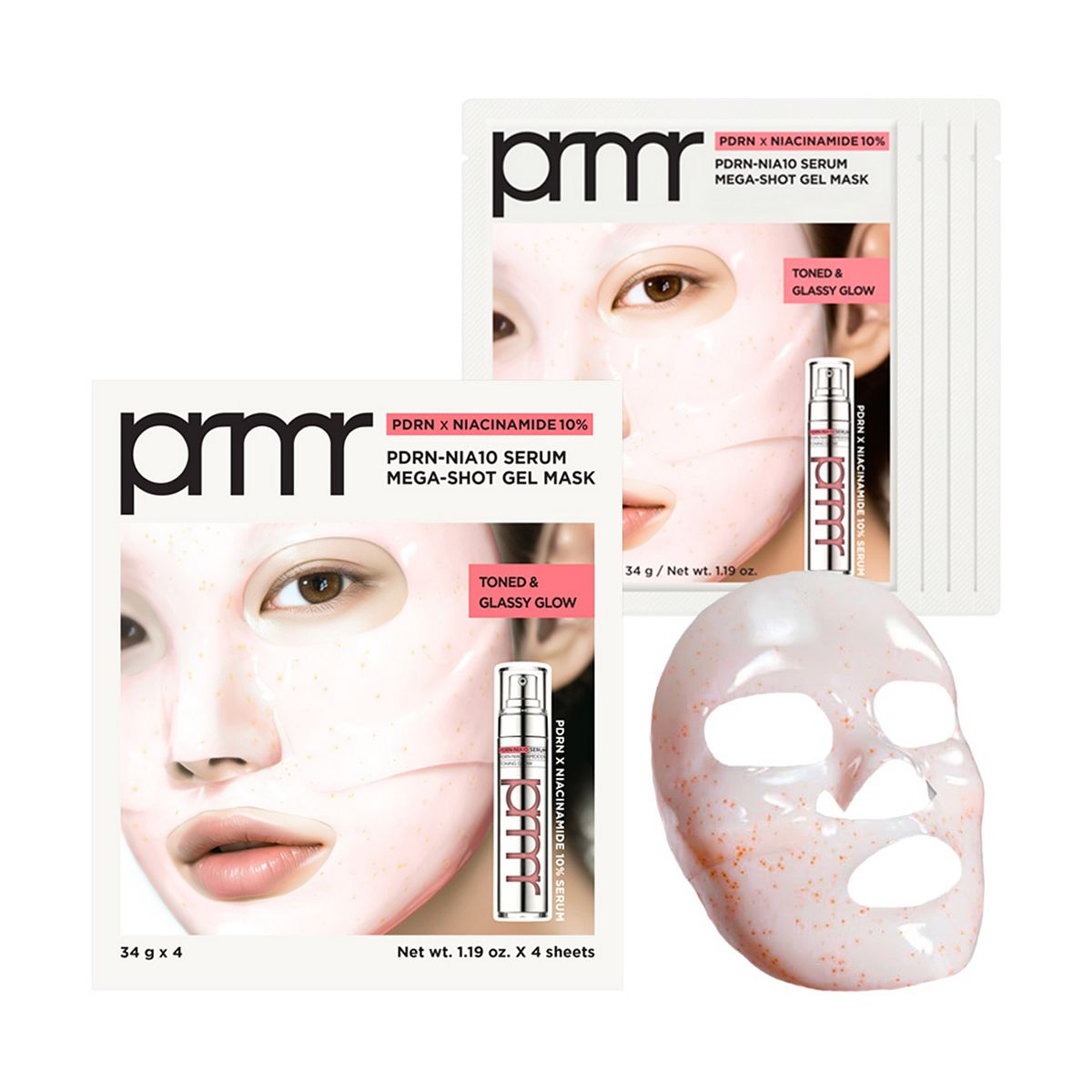 PRMR Pdrn-Nia10 Serum Mega Shot Gel Mask 4S