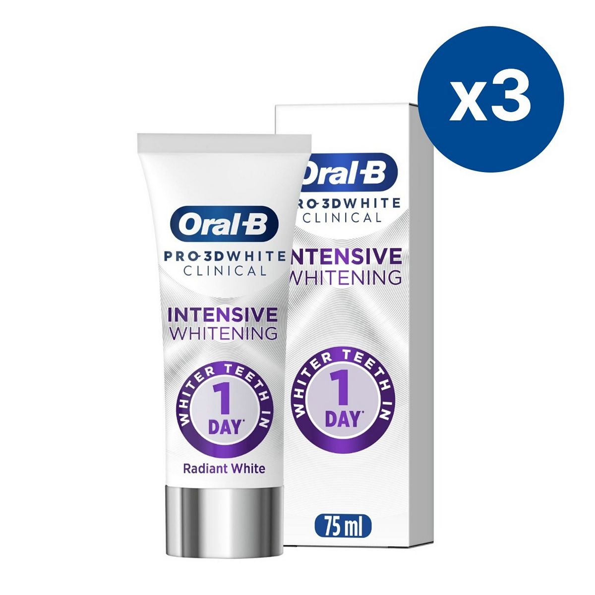 Oral B Oral-B Intensive Radiant White Toothpaste Bundle X3