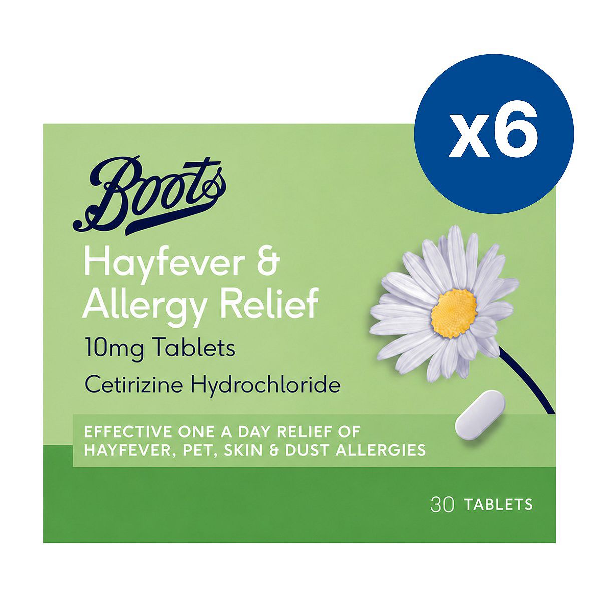 Boots Hayfever & Allergy Relief 10Mg Tablets – 6 Months Supply