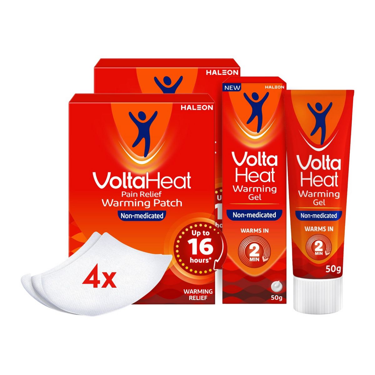 Voltarol New Title: Voltaheat 4-Patch & Gel Bundle