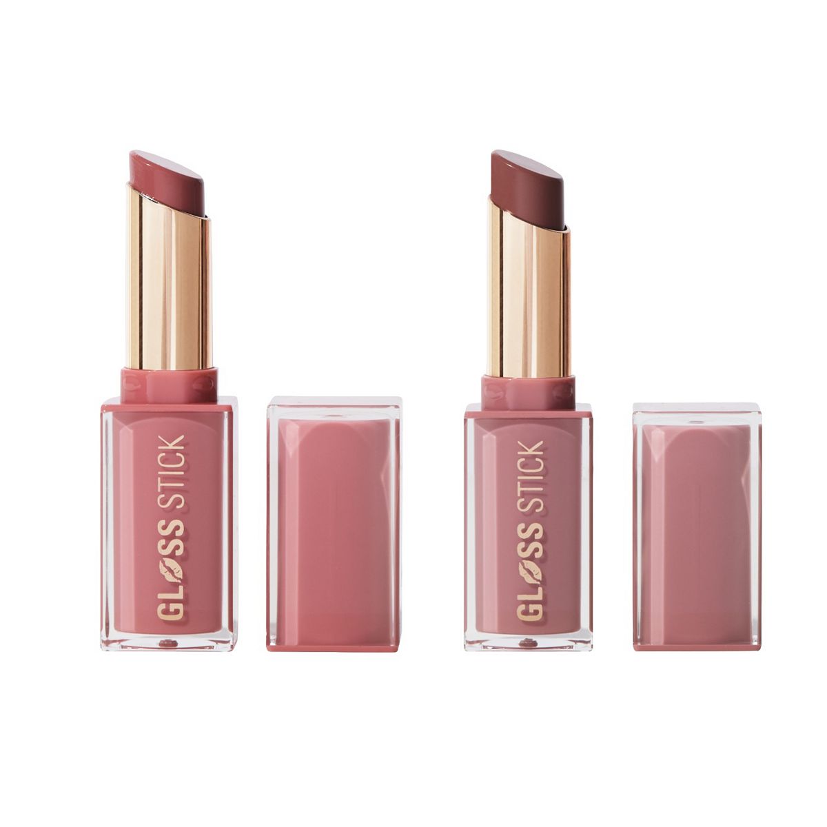 Revolution Beauty Revolution Pout Gloss Stick Duo Rose Creme Brulee