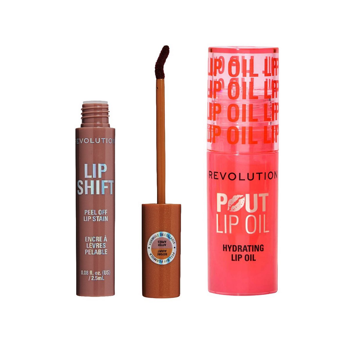 Revolution Beauty Revolution Lip Shift Stain & Oil Peach Nude