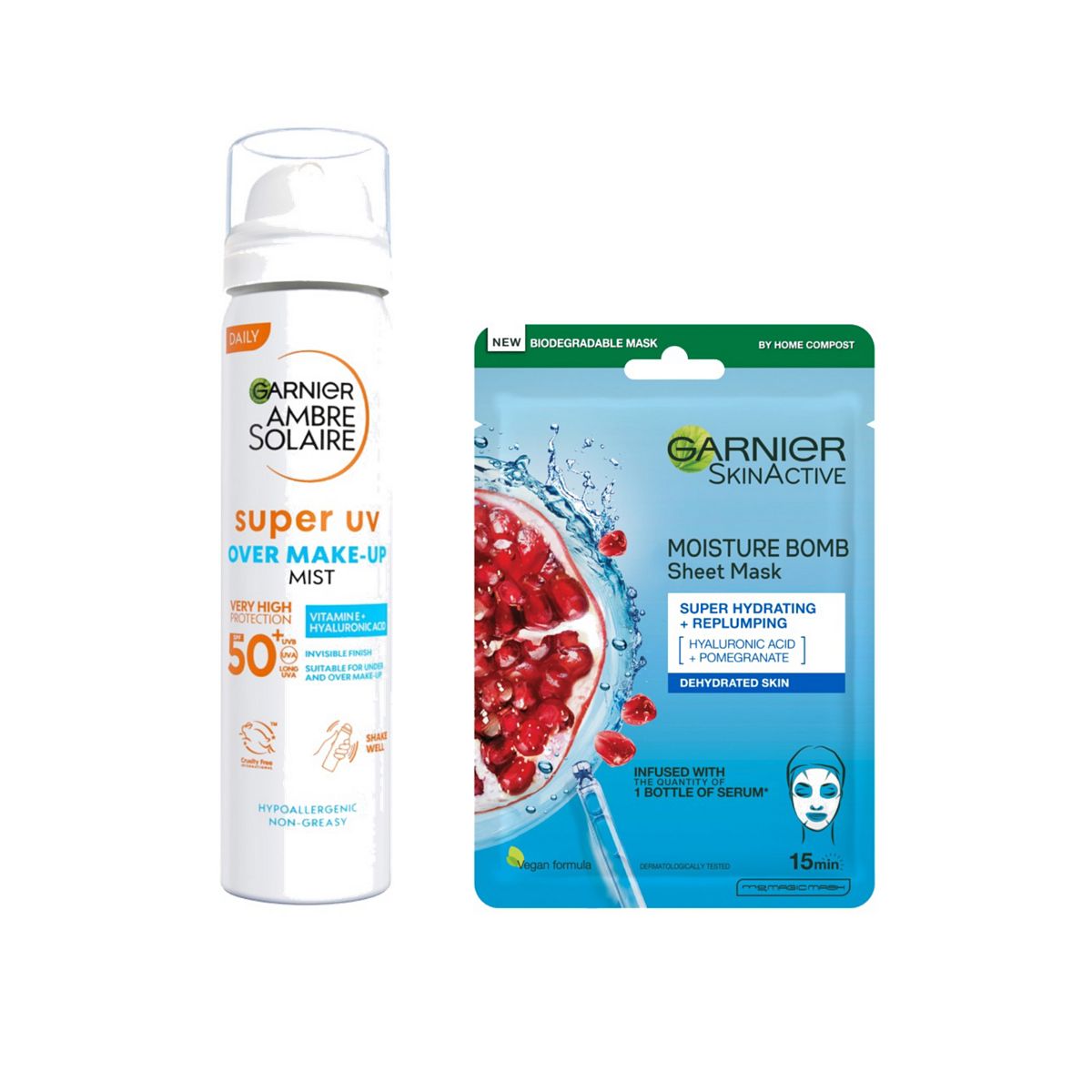 Ambre Solaire Garnier Body & Face Sun Protection Mist Spf50+