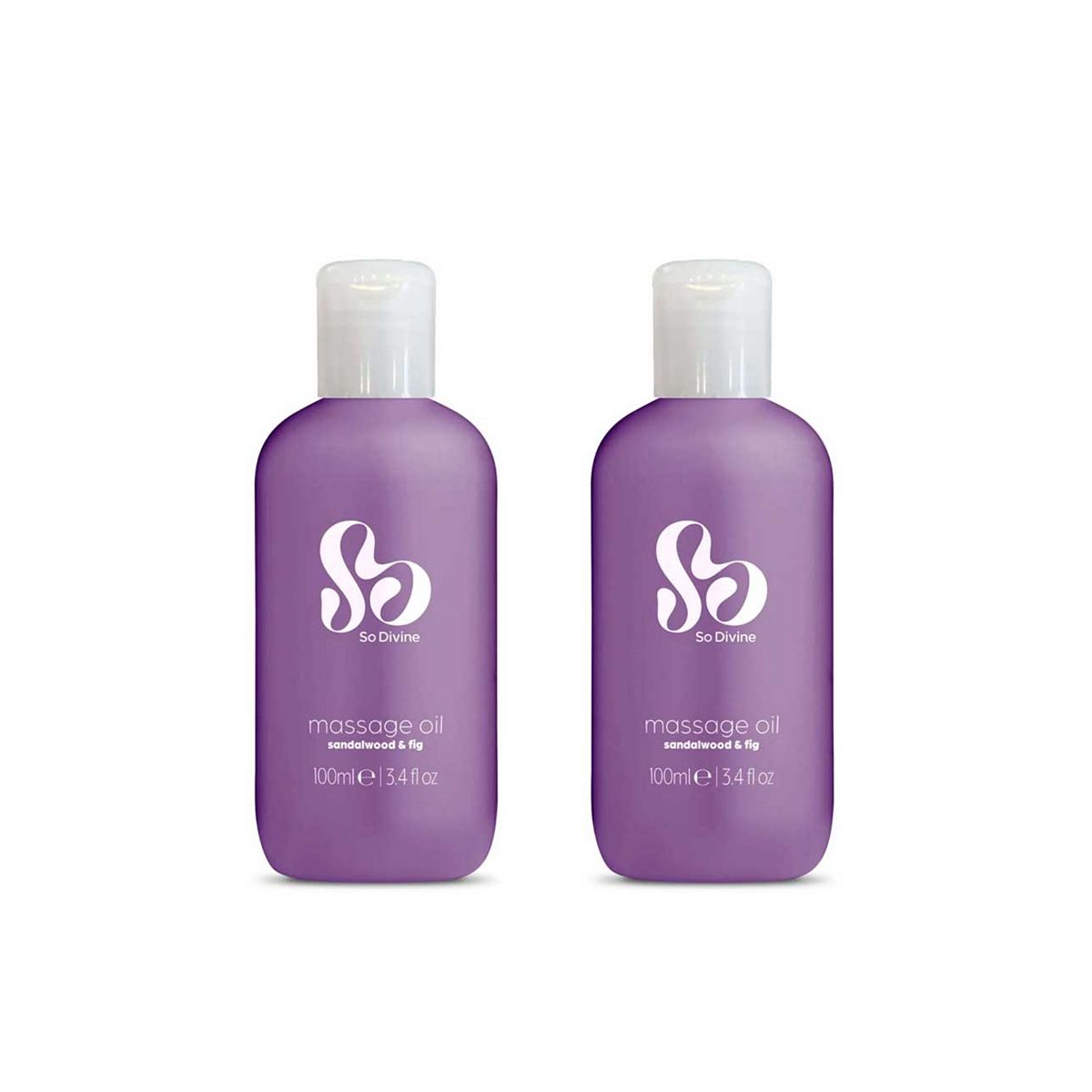 So Divine Massage Oil 100Ml Twin Pack