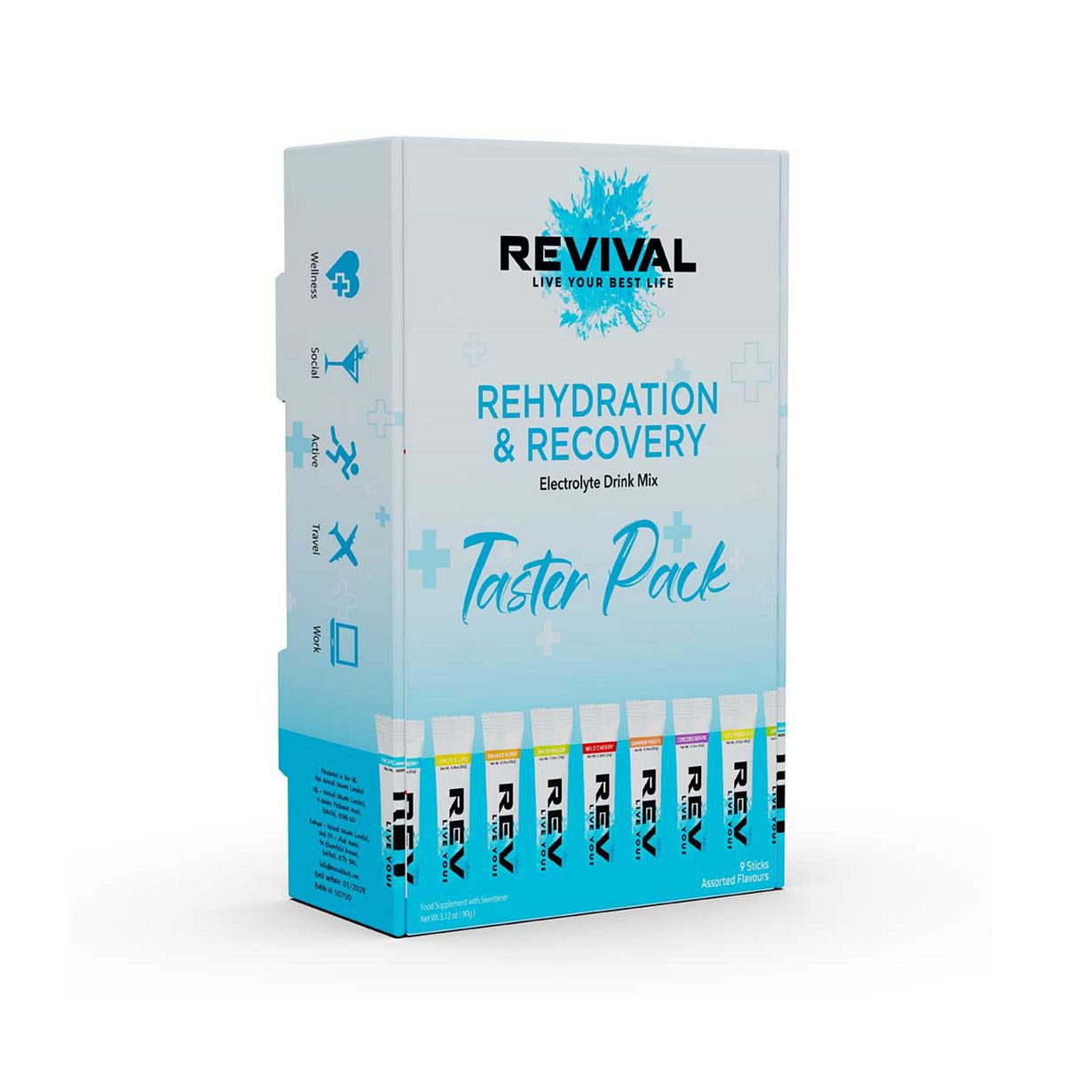 Rehydration & Recovery Electrolyte Drink Taster Pack - Taster Pack x 9 Flavours