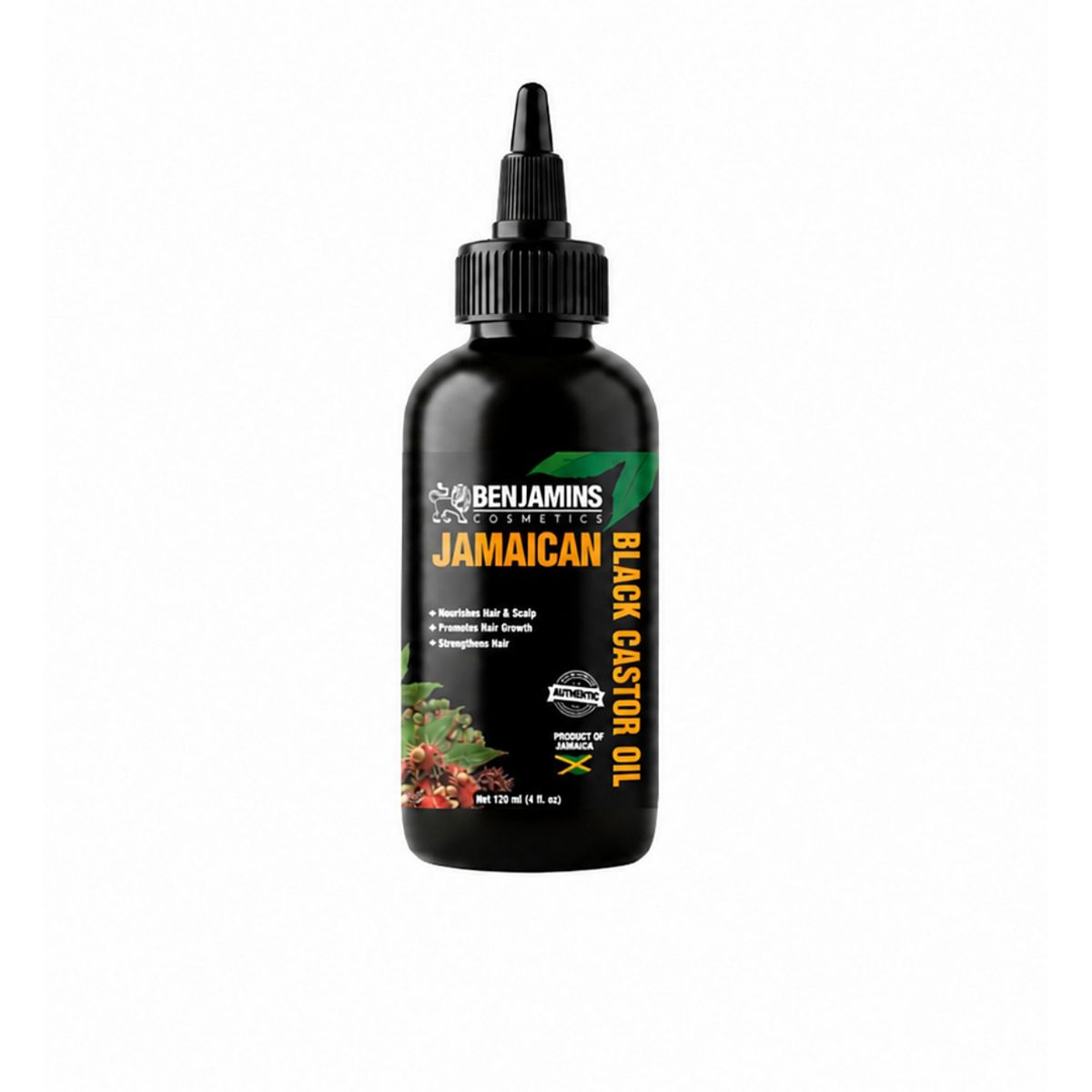 Benjamins Cosmetics Pure Base Oil Jamaican Black Castor 120ml