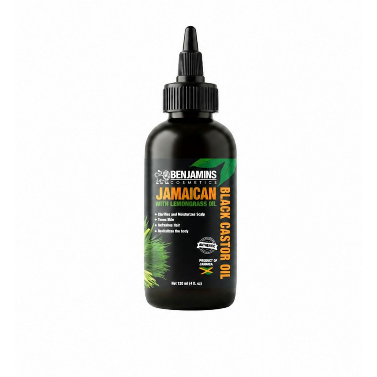 Benjamins Cosmetics Jamaican Black Castor Oil With Lemongrass 120ml