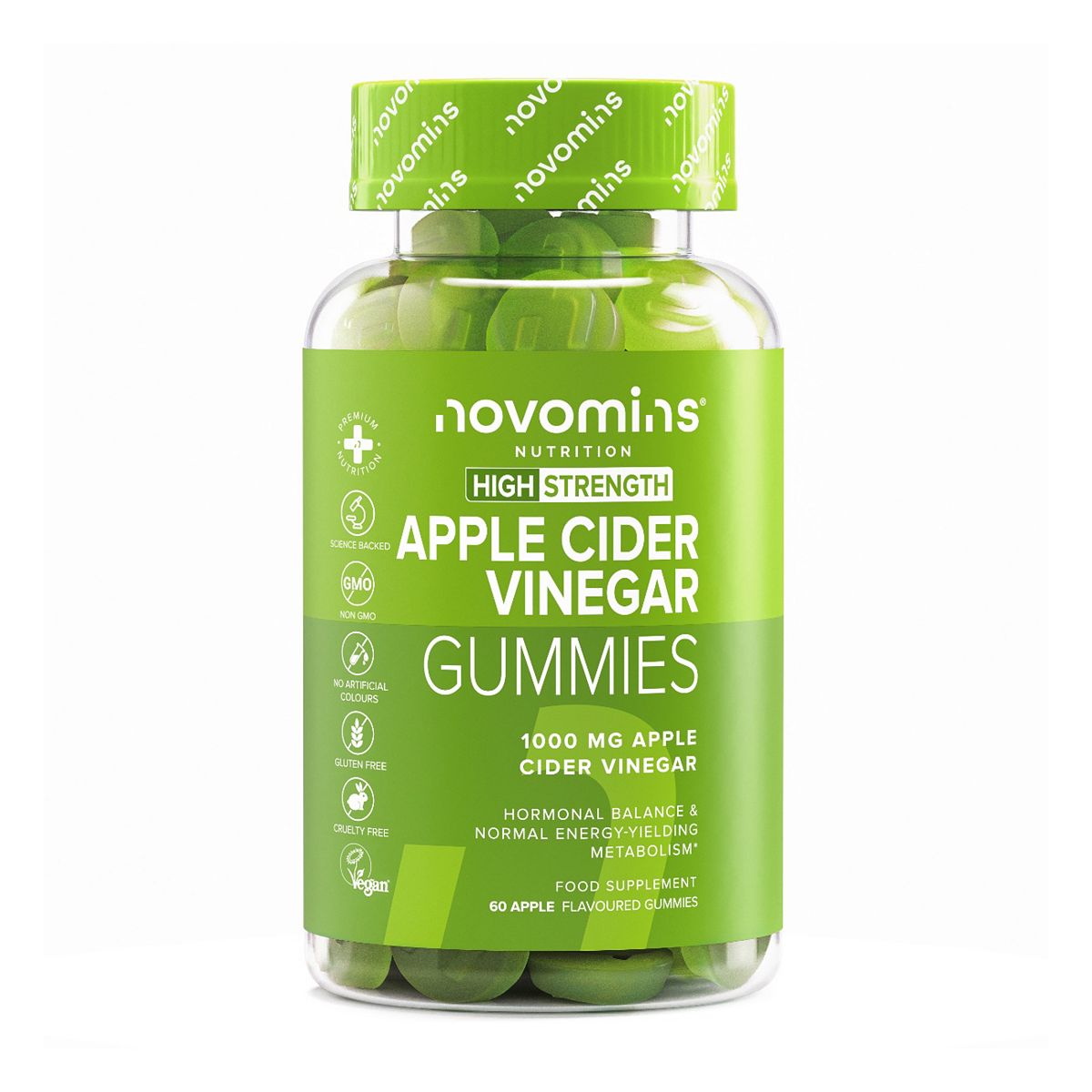 Novomins Apple Cider Vinegar 60 Gummies