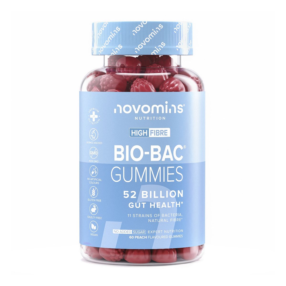 Novomins Bio-Bac 60 Gummies