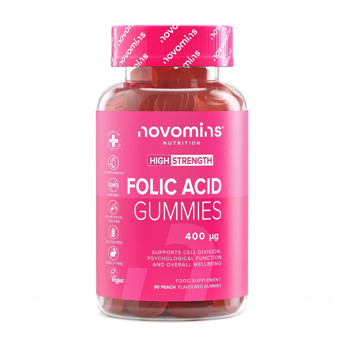 Novomins Folic Acid 60 Gummies